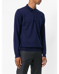 dunkelblauer Polo Pullover von Lanvin