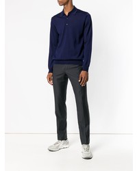 dunkelblauer Polo Pullover von Lanvin