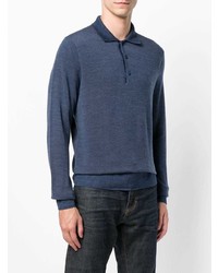 dunkelblauer Polo Pullover von Canali