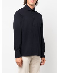 dunkelblauer Polo Pullover von Brunello Cucinelli