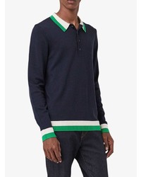 dunkelblauer Polo Pullover von Burberry