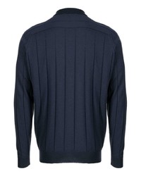 dunkelblauer Polo Pullover von John Smedley