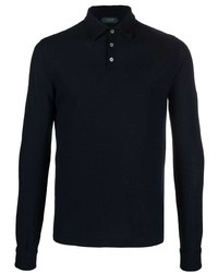 dunkelblauer Polo Pullover von Zanone