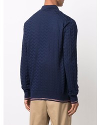 dunkelblauer Polo Pullover von Missoni