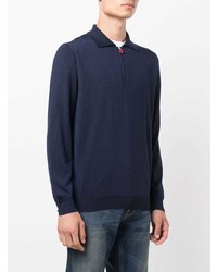 dunkelblauer Polo Pullover von Kiton