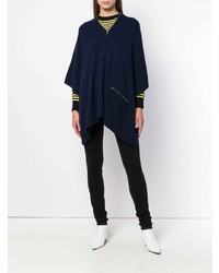 dunkelblauer Poncho von Sonia Rykiel