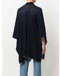 dunkelblauer Poncho von N.Peal