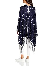 dunkelblauer Poncho von Tantra