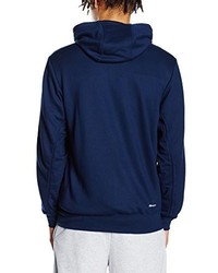 dunkelblauer Pullover mit einem Kapuze von adidas