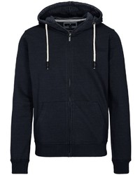 dunkelblauer Pullover mit einem Kapuze von BASEFIELD