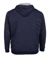 dunkelblauer Pullover mit einem Kapuze von Big fashion