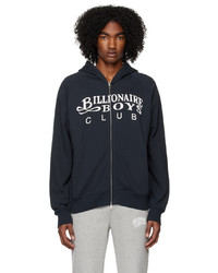 dunkelblauer Pullover mit einem Kapuze von Billionaire Boys Club