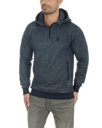 dunkelblauer Pullover mit einem Kapuze von BLEND