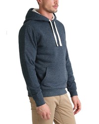 dunkelblauer Pullover mit einem Kapuze von BLEND