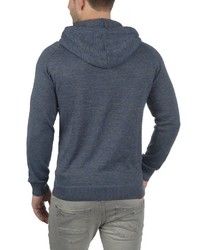 dunkelblauer Pullover mit einem Kapuze von BLEND