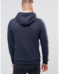 dunkelblauer Pullover mit einem Kapuze von Blend of America