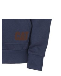 dunkelblauer Pullover mit einem Kapuze von Caterpillar