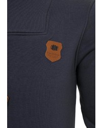 dunkelblauer Pullover mit einem Kapuze von Cipo & Baxx