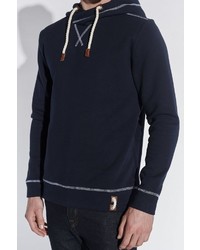 dunkelblauer Pullover mit einem Kapuze von COURSE