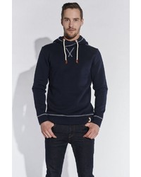 dunkelblauer Pullover mit einem Kapuze von COURSE