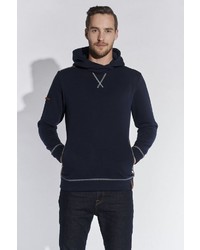 dunkelblauer Pullover mit einem Kapuze von COURSE