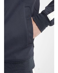 dunkelblauer Pullover mit einem Kapuze von Crosshatch