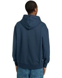 dunkelblauer Pullover mit einem Kapuze von Element