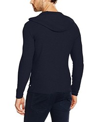 dunkelblauer Pullover mit einem Kapuze von Esprit
