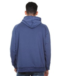 dunkelblauer Pullover mit einem Kapuze von EX-PENT