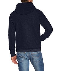 dunkelblauer Pullover mit einem Kapuze von Forvert