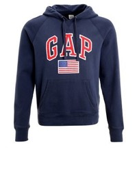 dunkelblauer Pullover mit einem Kapuze von Gap