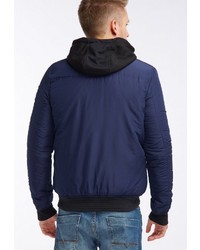 dunkelblauer Pullover mit einem Kapuze von Homebase