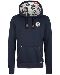 dunkelblauer Pullover mit einem Kapuze von Homebase