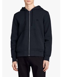 dunkelblauer Pullover mit einem Kapuze von Burberry