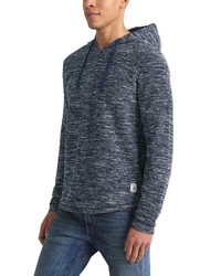 dunkelblauer Pullover mit einem Kapuze von INDICODE