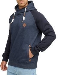 dunkelblauer Pullover mit einem Kapuze von INDICODE