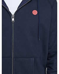 dunkelblauer Pullover mit einem Kapuze von Jack & Jones