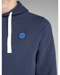 dunkelblauer Pullover mit einem Kapuze von Jack & Jones