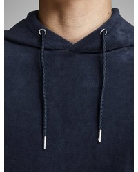 dunkelblauer Pullover mit einem Kapuze von Jack & Jones