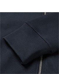 dunkelblauer Pullover mit einem Kapuze von Acne Studios