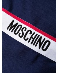 dunkelblauer Pullover mit einem Kapuze von Moschino