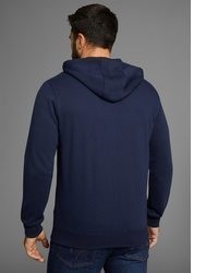dunkelblauer Pullover mit einem Kapuze von mans world