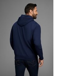 dunkelblauer Pullover mit einem Kapuze von mans world