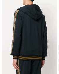 dunkelblauer Pullover mit einem Kapuze von Dolce & Gabbana