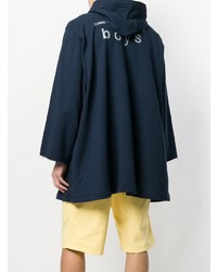 dunkelblauer Pullover mit einem Kapuze von Comme Des Garçons Shirt Boys