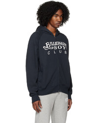 dunkelblauer Pullover mit einem Kapuze von Billionaire Boys Club