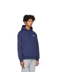 dunkelblauer Pullover mit einem Kapuze von Nike