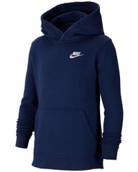 dunkelblauer Pullover mit einem Kapuze von Nike Sportswear