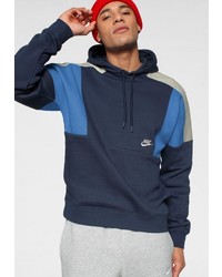 dunkelblauer Pullover mit einem Kapuze von Nike Sportswear