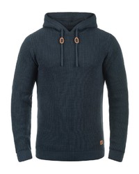 dunkelblauer Pullover mit einem Kapuze von Redefined Rebel